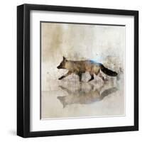 Fox Walk II-Ken Roko-Framed Art Print