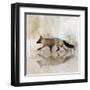 Fox Walk II-Ken Roko-Framed Art Print