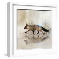 Fox Walk II-Ken Roko-Framed Art Print