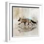 Fox Walk II-Ken Roko-Framed Art Print