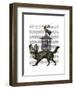 Fox With Birdcage-Fab Funky-Framed Art Print