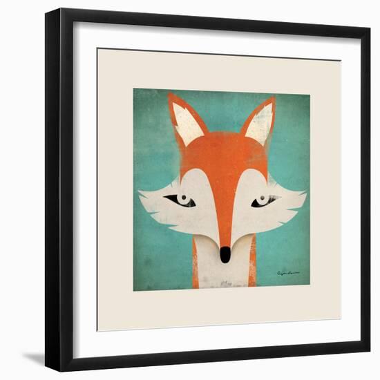 Fox with Border-Ryan Fowler-Framed Art Print