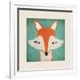 Fox with Border-Ryan Fowler-Framed Art Print