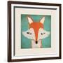 Fox with Border-Ryan Fowler-Framed Art Print