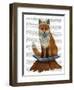 Fox with Tiara, Full-Fab Funky-Framed Art Print