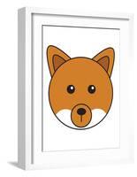 Fox-null-Framed Art Print