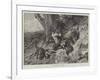 Foxes at Play-Carl Friedrich Deiker-Framed Giclee Print