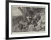 Foxes at Play-Carl Friedrich Deiker-Framed Giclee Print