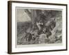 Foxes at Play-Carl Friedrich Deiker-Framed Giclee Print