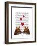 Foxes in Love-Fab Funky-Framed Art Print