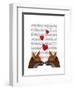 Foxes in Love-Fab Funky-Framed Art Print