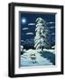 Foxes in Moonlight, 1989-Liz Wright-Framed Giclee Print