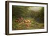 Foxes Waiting for the Prey-Carl Friedrich Deiker-Framed Giclee Print