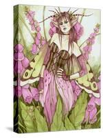 Foxglove Fae-Linda Ravenscroft-Stretched Canvas