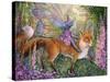 Foxglove Fairy-Josephine Wall-Stretched Canvas