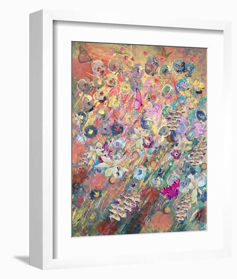 Foxglove grow-Claire Westwood-Framed Art Print