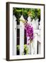 Foxglove on a Fence-Alan Hausenflock-Framed Photographic Print