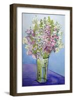 Foxgloves and Campanulas, 2005-Joan Thewsey-Framed Giclee Print