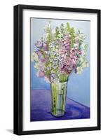 Foxgloves and Campanulas, 2005-Joan Thewsey-Framed Giclee Print