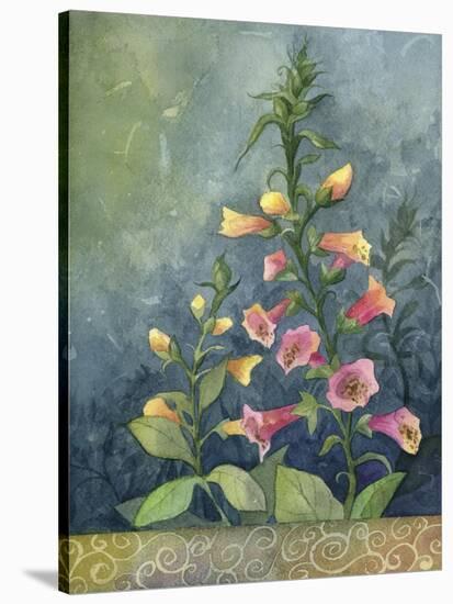 Foxgloves-Fiona Stokes-Gilbert-Stretched Canvas