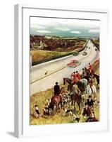 "Foxhunters Outfoxed," December 2, 1961-John Falter-Framed Giclee Print