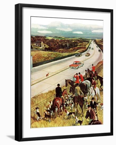 "Foxhunters Outfoxed," December 2, 1961-John Falter-Framed Giclee Print