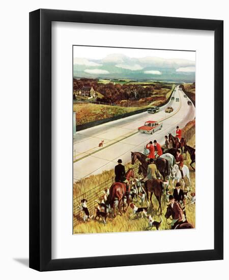 "Foxhunters Outfoxed," December 2, 1961-John Falter-Framed Premium Giclee Print