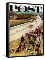 "Foxhunters Outfoxed," Saturday Evening Post Cover, December 2, 1961-John Falter-Framed Stretched Canvas