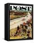 "Foxhunters Outfoxed," Saturday Evening Post Cover, December 2, 1961-John Falter-Framed Stretched Canvas