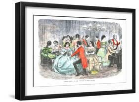 'Foxhunters Regaling in the Present Degenerate Days', c1856-John Leech-Framed Giclee Print