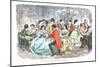 'Foxhunters Regaling in the Present Degenerate Days', c1856-John Leech-Mounted Giclee Print