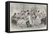 Foxhunters Regaling in the Present Degenerate Days-John Leech-Framed Stretched Canvas