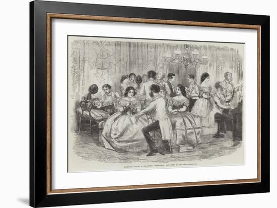 Foxhunters Regaling in the Present Degenerate Days-John Leech-Framed Giclee Print