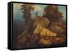 Foxhunting. Early 1850's-Josef Navratil-Framed Stretched Canvas