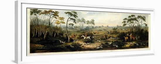 Foxhunting, Plate 1, Engraved by Thomas Sutherland (1785-1838) 1817-Dean Wolstenholme-Framed Premium Giclee Print