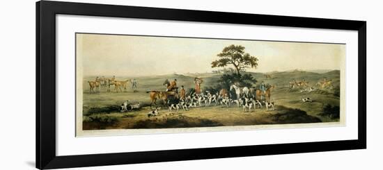 Foxhunting, Plate 3, Engraved by Thomas Sutherland (1785-1838) 1817-Dean Wolstenholme-Framed Premium Giclee Print