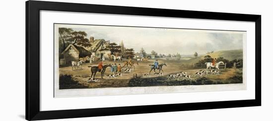 Foxhunting, Plate 4, Engraved by Thomas Sutherland (1785-1838) 1817-Dean Wolstenholme-Framed Premium Giclee Print