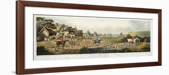 Foxhunting, Plate 4, Engraved by Thomas Sutherland (1785-1838) 1817-Dean Wolstenholme-Framed Giclee Print