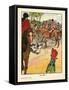 Foxhunting - the Meet-Charles Robinson-Framed Stretched Canvas