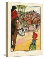 Foxhunting - the Meet-Charles Robinson-Stretched Canvas