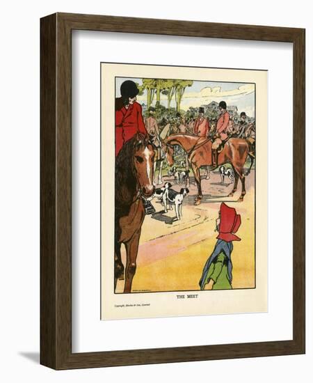 Foxhunting - the Meet-Charles Robinson-Framed Art Print