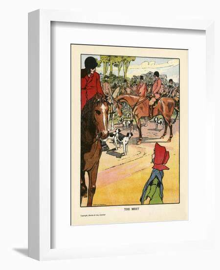 Foxhunting - the Meet-Charles Robinson-Framed Art Print