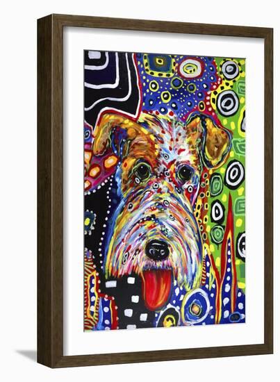 Foxie-MADdogART-Framed Giclee Print