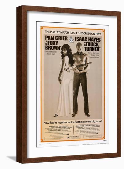 Foxy Brown (On Combo Poster with Truck Turner)-null-Framed Art Print