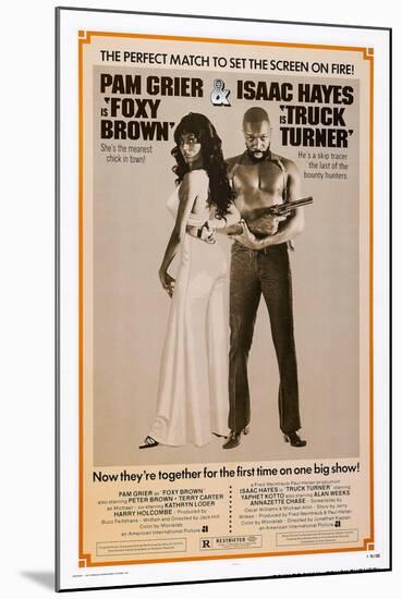 Foxy Brown (On Combo Poster with Truck Turner)-null-Mounted Art Print