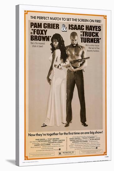 Foxy Brown (On Combo Poster with Truck Turner)-null-Stretched Canvas