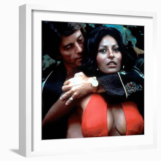 Foxy Brown, Peter Brown, Pam Grier, 1974-null-Framed Photo