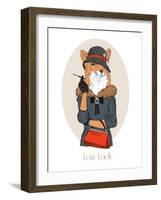 Foxy Lady-Olga Angellos-Framed Art Print