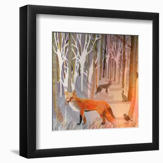 Foxy Wood-Claire Westwood-Framed Art Print