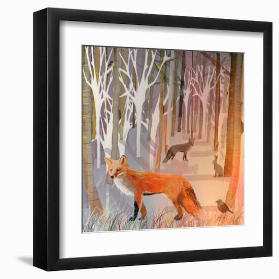 Foxy Wood-Claire Westwood-Framed Art Print